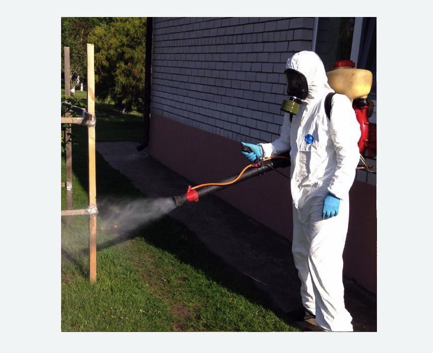 травля клещей на участке в Зернограде